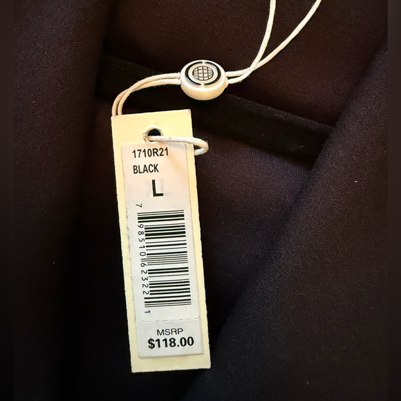 Max Studio Black Open Front Blazer - Picture 6 of 10